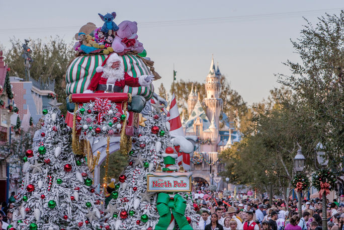 'A Christmas Fantasy' Parade at Disneyland Park.