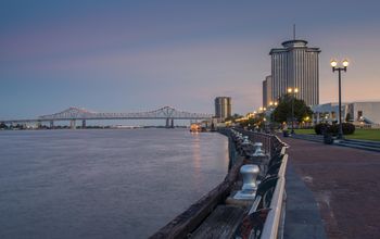 View of the Mississippi River from the New Orleans Riverfront