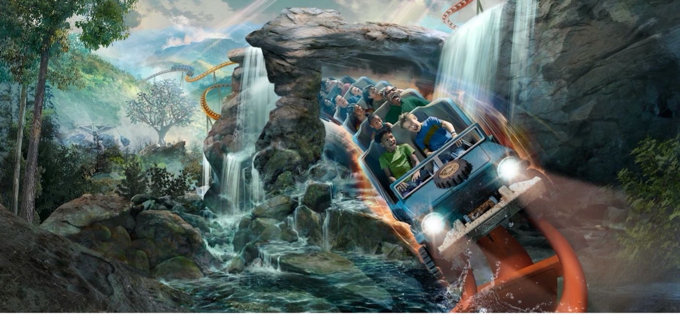 Image: A rendering of the Big Bear Mountain rollercoaster. (photo via Dollywood)