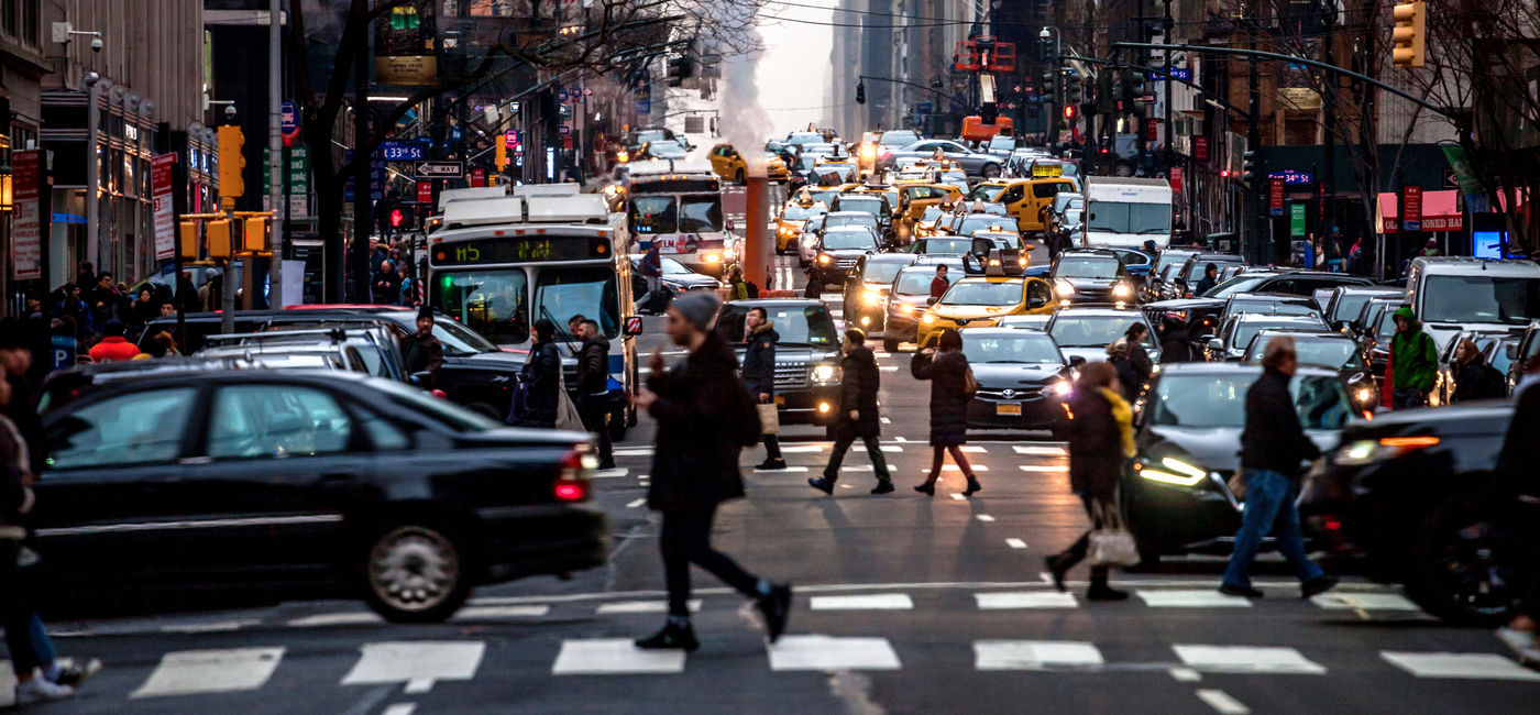 Image: Holiday season traffic in New York City. (photo via peeterv/iStock/Getty Images Plus)