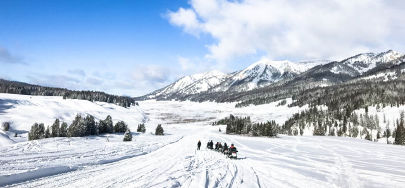 Image: PHOTO: Snowmobiling in Jackson Hole, Wyoming. (photo by Michelle Rae Uy)