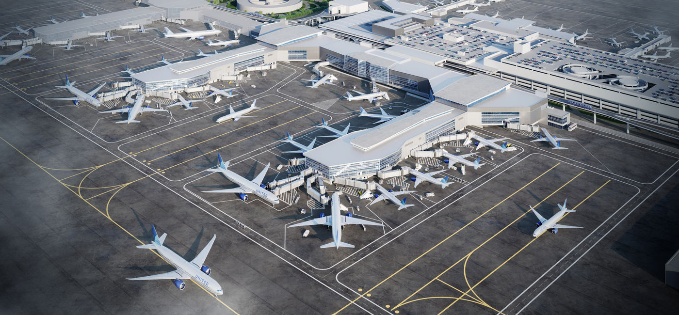 Image: United's hub at George Bush Intercontinental Airport. (Photo Credit: United Airlines Media)
