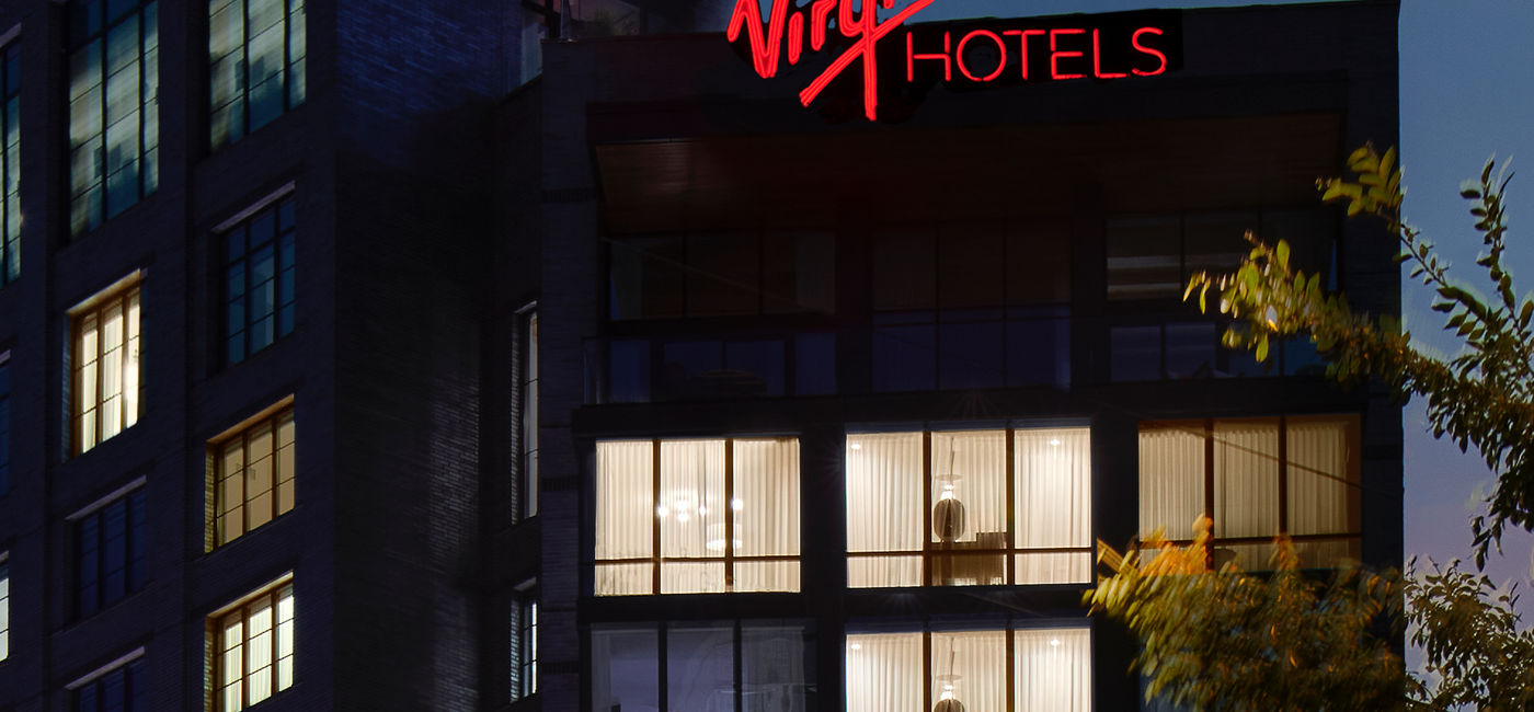 Image: Virgin Hotels marquee at the top of the brand's Nashville location. (Photo Credit: Virgin Hotels Media)
