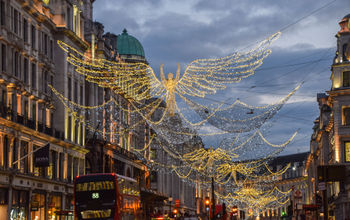 Regent Street, Christmas, holidays, lights, displays, decorations, London, U.K., England, Britain, Europe