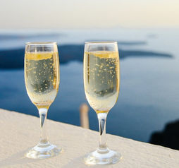 Champagne glass, luxury travel, affluent travel